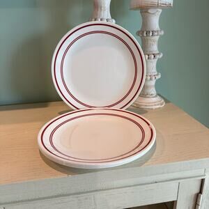 Corelle Dinner Plates Ruby Red Pattern Set of 4, 10.75 inch